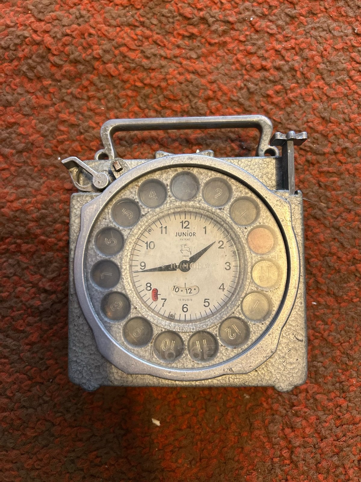 Antieke Duivenklok Junior - Vintage Tijdregistratie, Ophalen