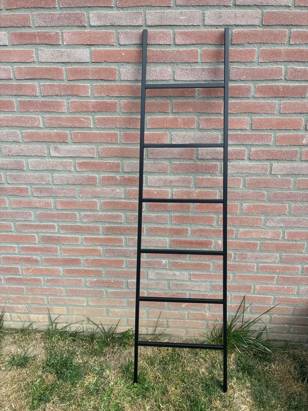 Decoratieve ladder van staal, Ophalen, Zwart, Zo goed als nieuw, Metaal