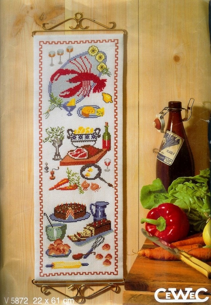 Cado opruiming cewec borduurpakket, LEKKERNIJEN V 5872, Ophalen of Verzenden, Nieuw, Handborduren, Borduurpakket