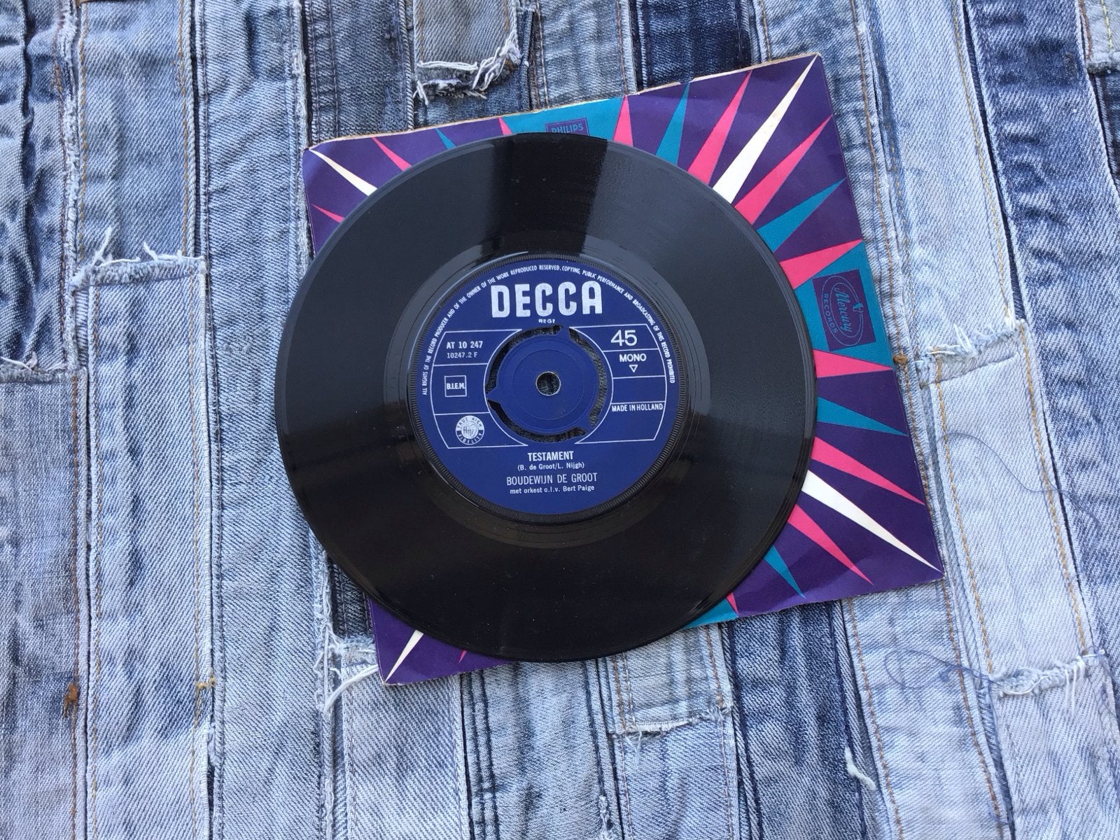 Boudewijn de Groot - Testament / Het Land van Maas en Waal, Cd's en Dvd's, Vinyl Singles, Gebruikt, 7 inch, Single, Ophalen of Verzenden