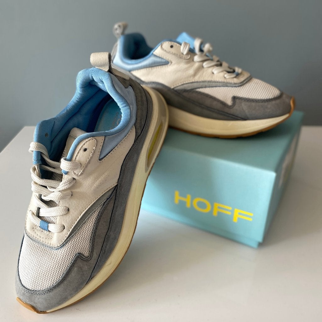 HOFF Skyline Dames Sneakers Mt 38 (valt 37/38) - Blauw/Grijs, Ophalen, Blauw, Sneakers of Gympen, HOFF