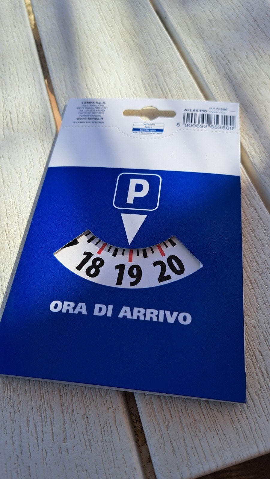 Disco orario. Parkeerschijf Italië., Ophalen of Verzenden