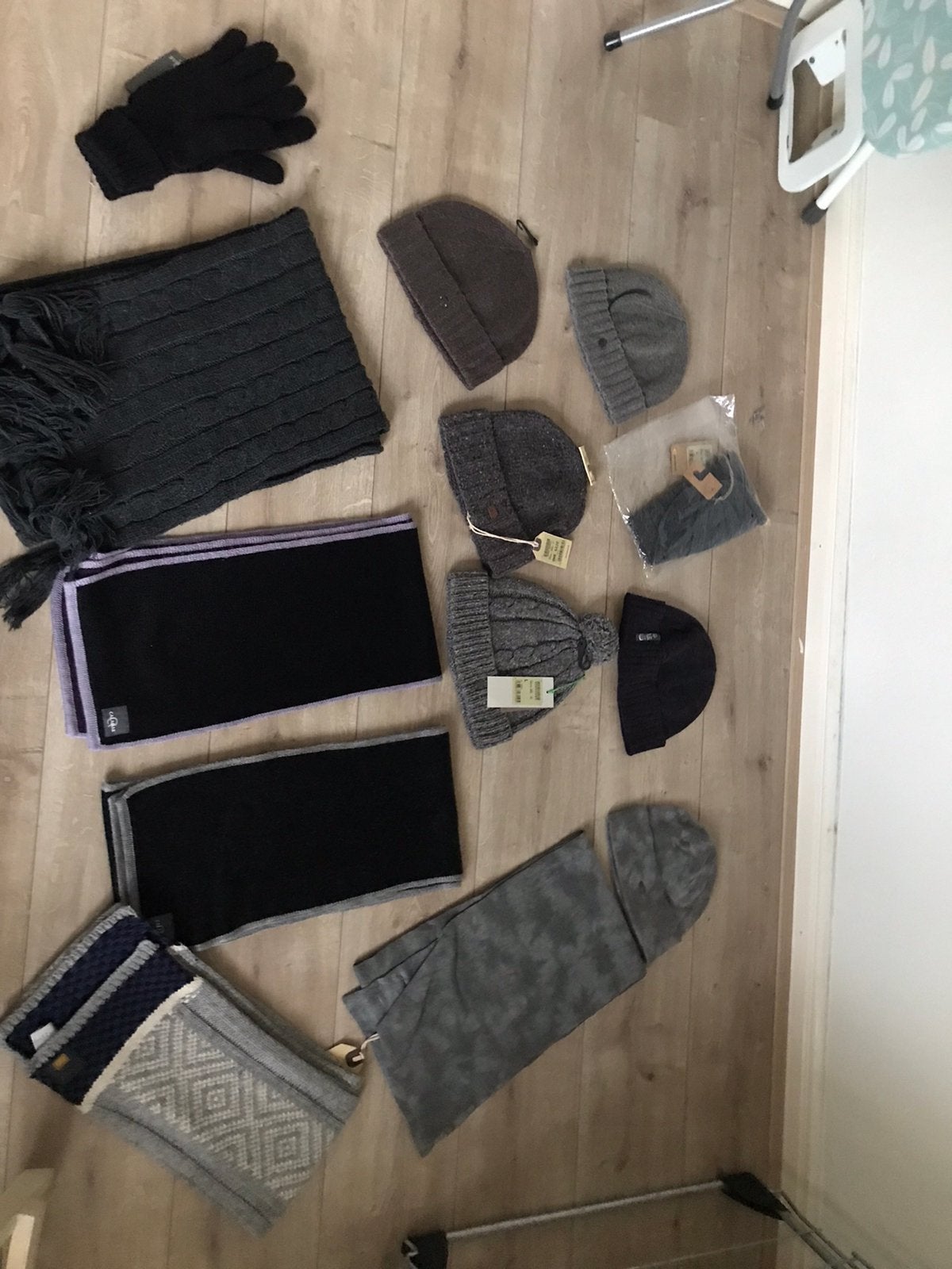 Calamar camel active nieuw sjaal muts handschoenen m l, Ophalen of Verzenden