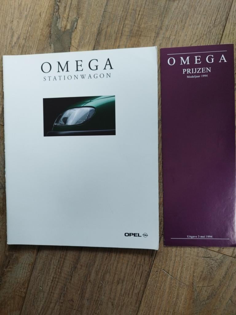 Opel Omega Stationwagon brochure en prijslijst 1994, Opel, Zo goed als nieuw, Opel, Ophalen of Verzenden