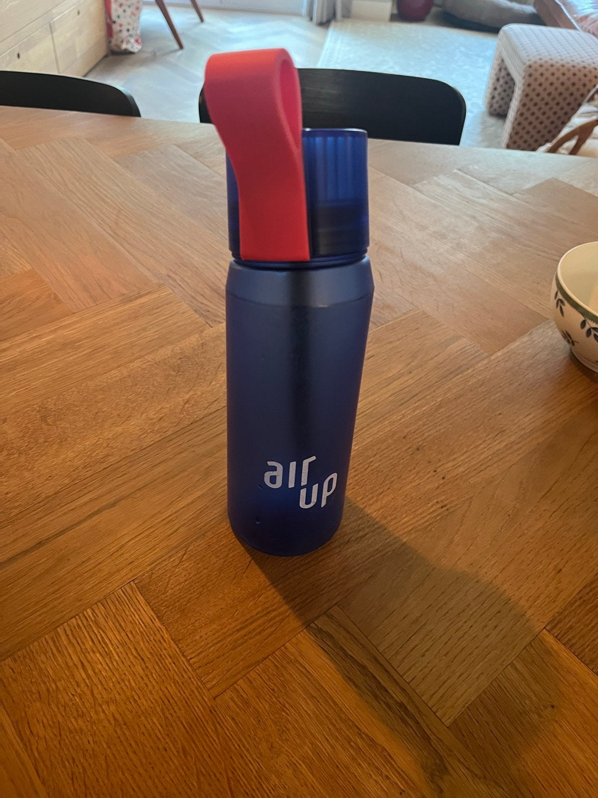 Air Up drinkfles - Blauw met rode band, Ophalen, Gebruikt