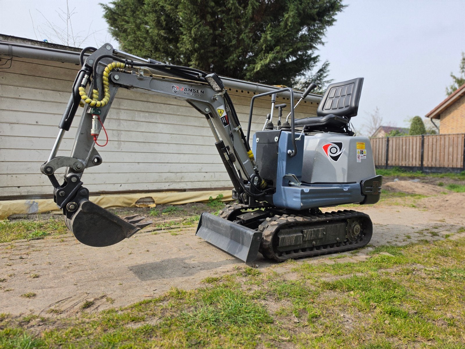 Jansen MB-2000 Minigraafmachine met Yanmar Dieselmotor, Ophalen