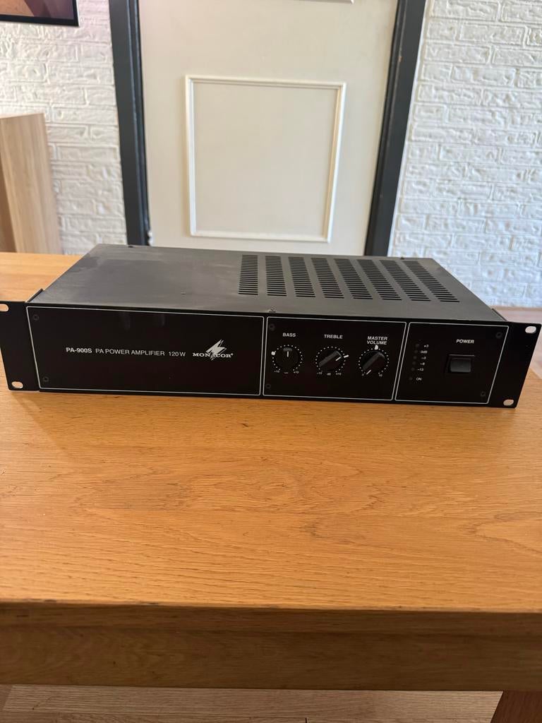Monacor PA-900S PA-eindversterker 120W, Ophalen, Zo goed als nieuw