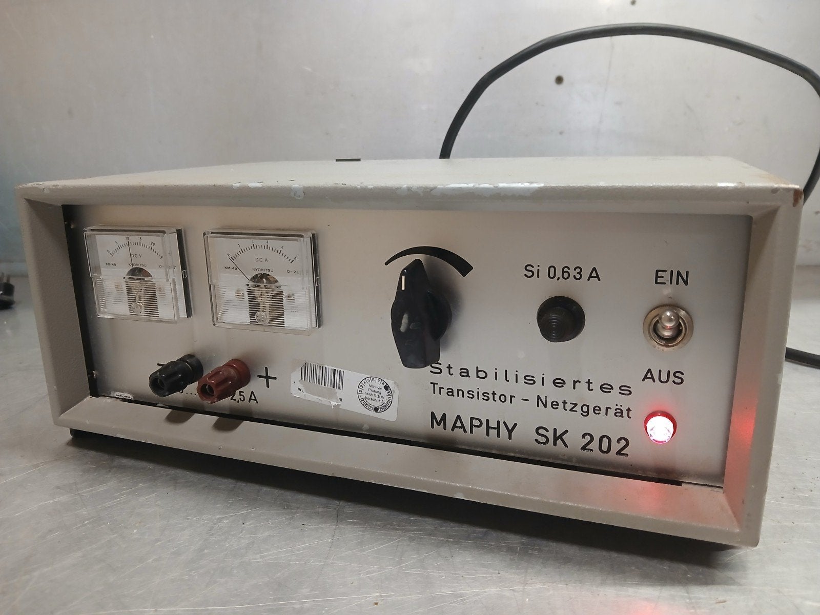 Maphy stabilisiertes transistor netzgerät sk202 Laborgerät
E, Versterker, Ophalen of Verzenden