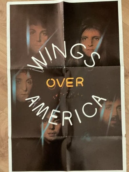Wings Over America Poster - Paul McCartney & Wings, Gebruikt, Verzenden, Rechthoekig Liggend, A1 t/m A3