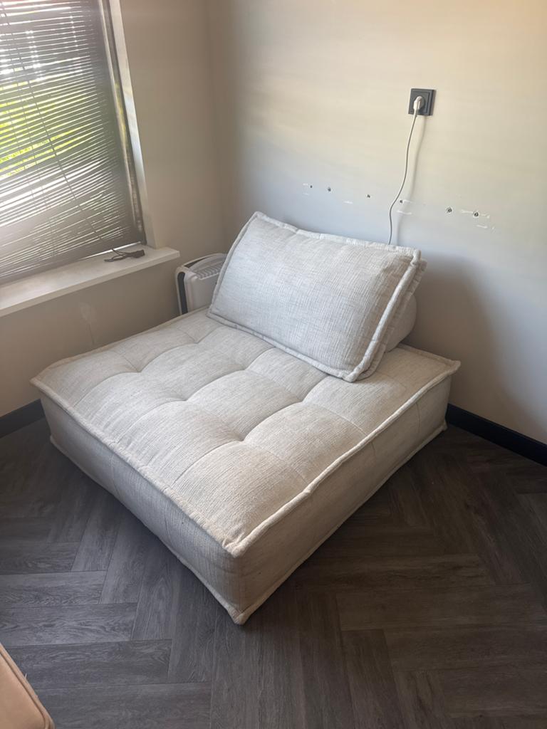 Moto pirotti loods 5 hocker lounge met kussen, Ophalen, Gebruikt, Eenpersoons, 100 tot 125 cm