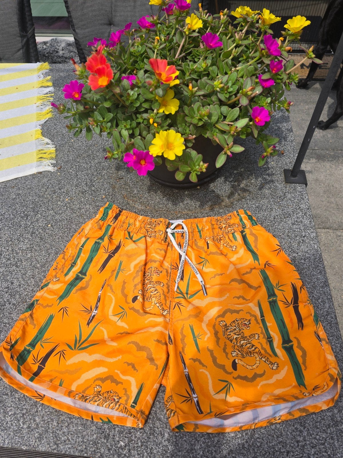 Muchachomalo Zwemshort Oranje Tijger Bamboe Maat 158/164, Muchachomalo, Ophalen of Verzenden, Zwemshort, Overige maten