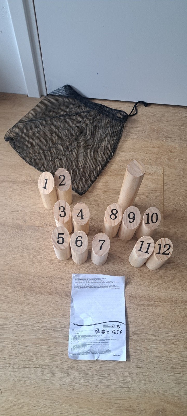 Kubb nummer (leuk voor de camping), Hobby en Vrije tijd, Ophalen