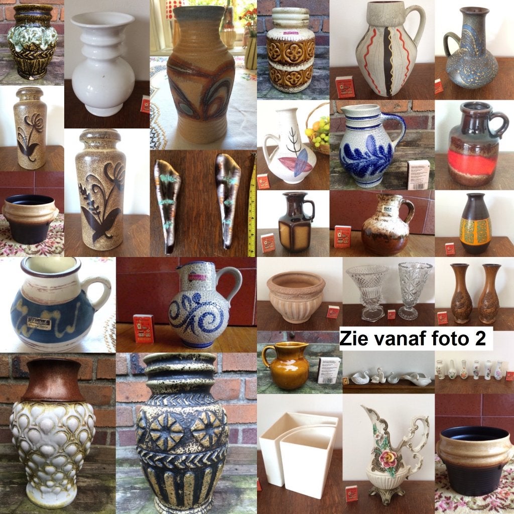 West Germany Bay Scheurich vazen & vaasjes vintage lavavaas, Ophalen of Verzenden