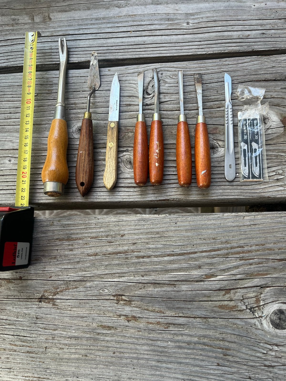 Diverse set van beitels en snijgereedschap, Ophalen of Verzenden, Gebruikt, Beitel, Overige merken