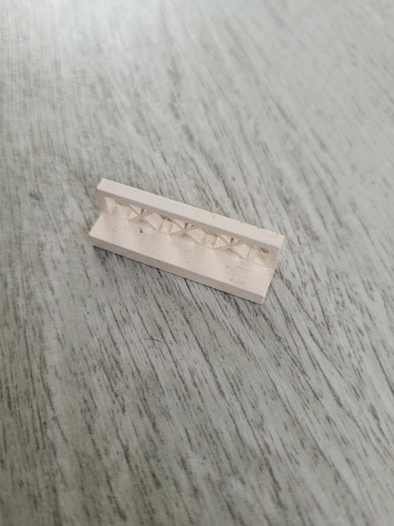 Lego hek / hekje / hekwerk blokje 4x1x1 Wit (auto - wagon), Ophalen of Verzenden, Gebruikt, Losse stenen, Lego