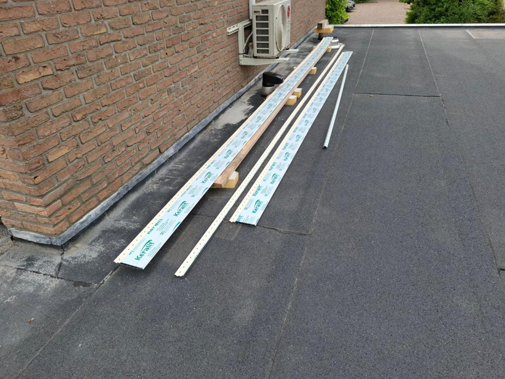 Keralit sponning 143 crème wit RAL9001 - overschot, Doe-het-zelf en Verbouw, Hout en Planken, Nieuw, Overige typen, Overige houtsoorten