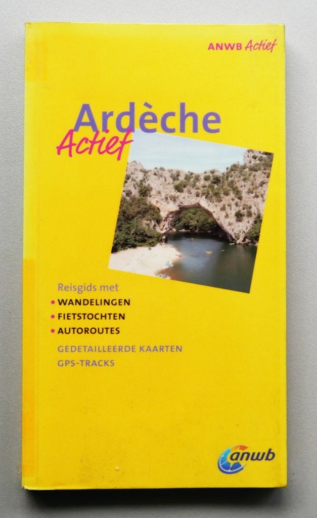 ANWB Actief – Ardèche, Fiets- of Wandelgids, Europa, Ophalen of Verzenden, Zo goed als nieuw