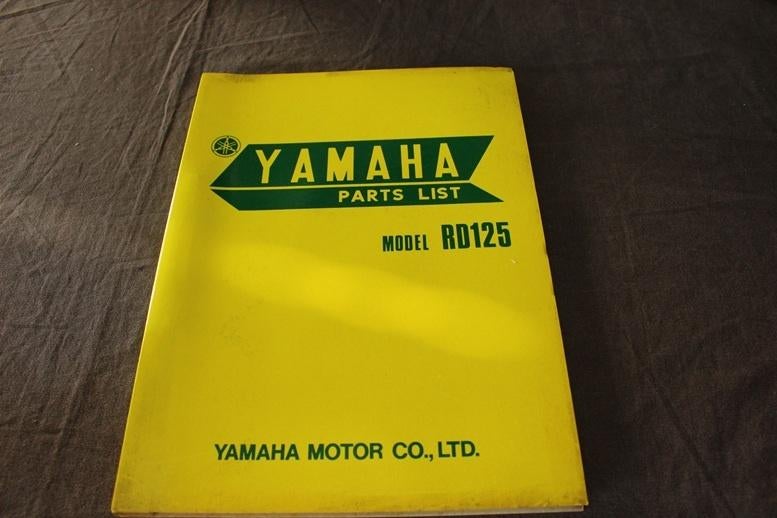 Yamaha RD125 1973 motorcycle parts list RD 125 twin, Ophalen of Verzenden, Yamaha