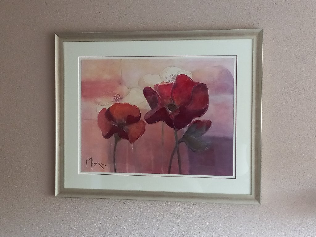 Schilderij Klaprozen, Ophalen