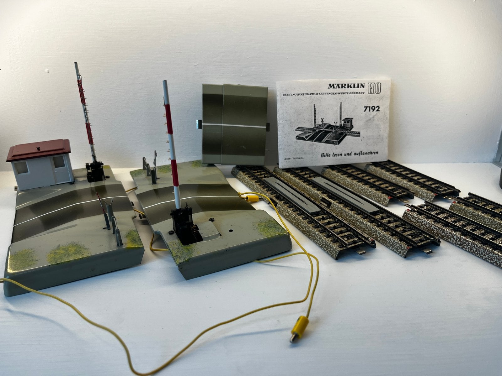 Märklin 7192 automatische spoorwegovergang H0 – in OVP, Wisselstroom, Rails, Ophalen of Verzenden, Zo goed als nieuw