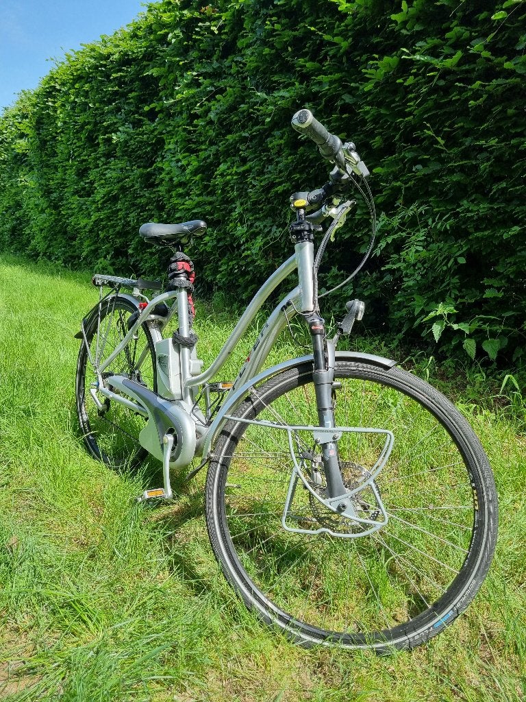 Mooie elektrische Flyer fiets, Zo goed als nieuw, 51 tot 55 cm, 50 km per accu of meer, Ophalen
