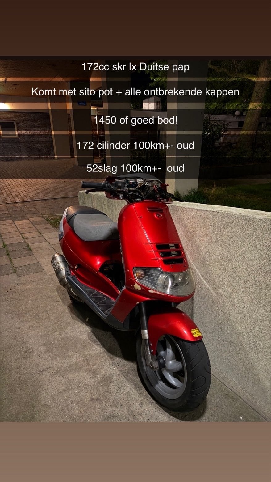 172cc SKR LX, Ophalen, Gebruikt, Maximaal 45 km/u