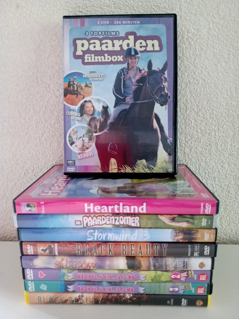 11 DVD'S met PAARDEN Avonturen, Alle leeftijden, Ophalen of Verzenden, Gebruikt