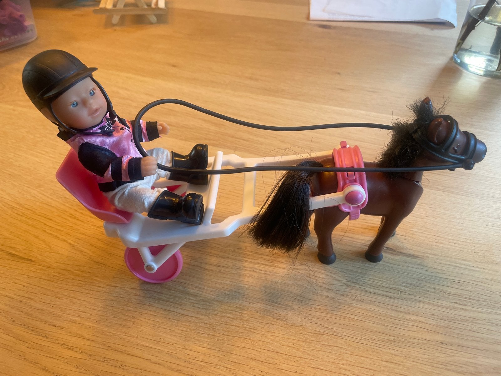 Baby Born Mini met paard en wagen, Ophalen of Verzenden, Gebruikt, Babypop