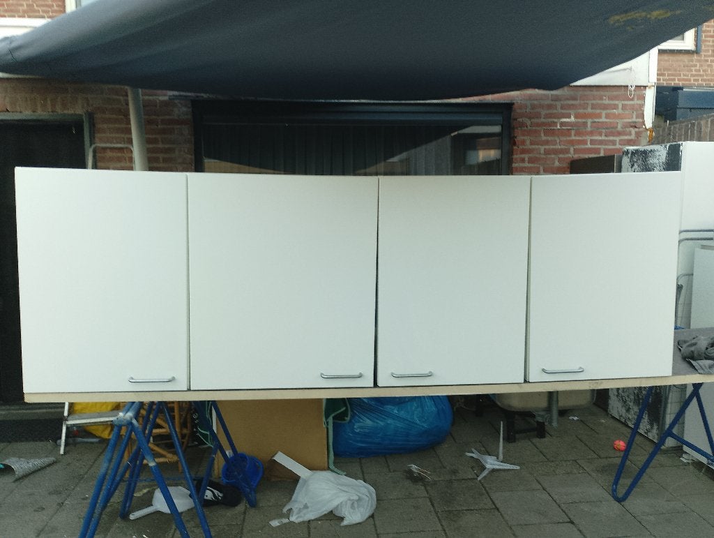 Bruynzeel gebruikte keuken bovenkasjes, Ophalen, Gebruikt, Wit, 50 tot 100 cm