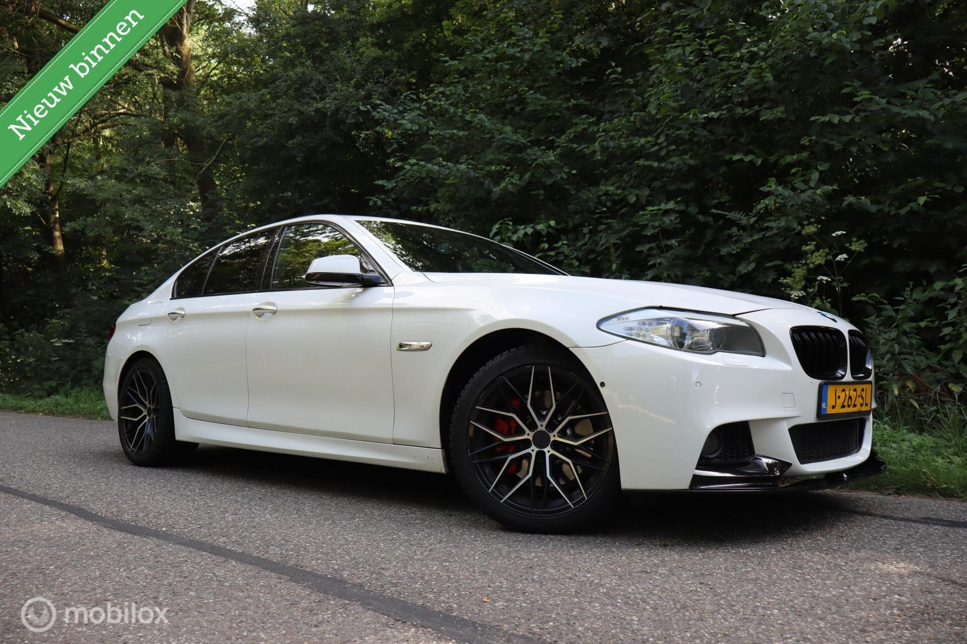 BMW 5-serie 535xi High Executive | Schuifdak | Camera | S&S, Euro 5, Gebruikt, Automatische klimaatregeling, Wit