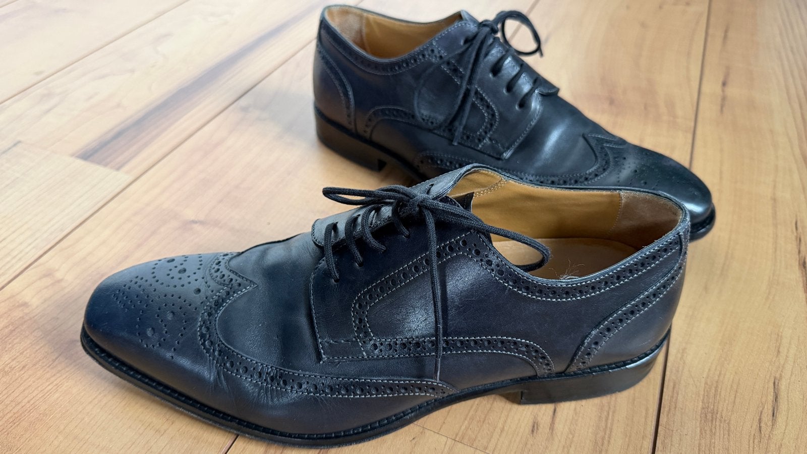 Nette zwarte brogues, maat 43, Zwart, Ophalen of Verzenden, Gedragen, Veterschoenen
