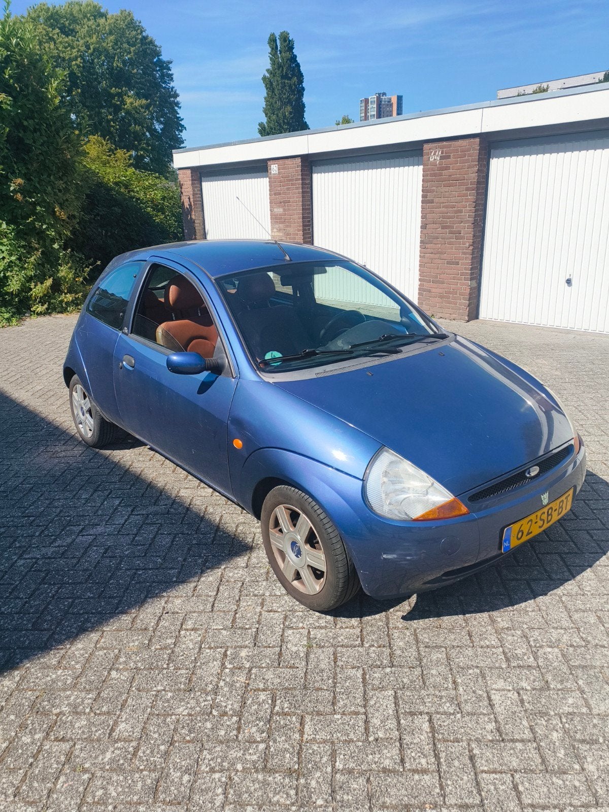 Ford Ka 1.3 I 51KW 2005 Blauw, Auto's, Voorwielaandrijving, 1299 cc, 15 km/l, 31 €/maand