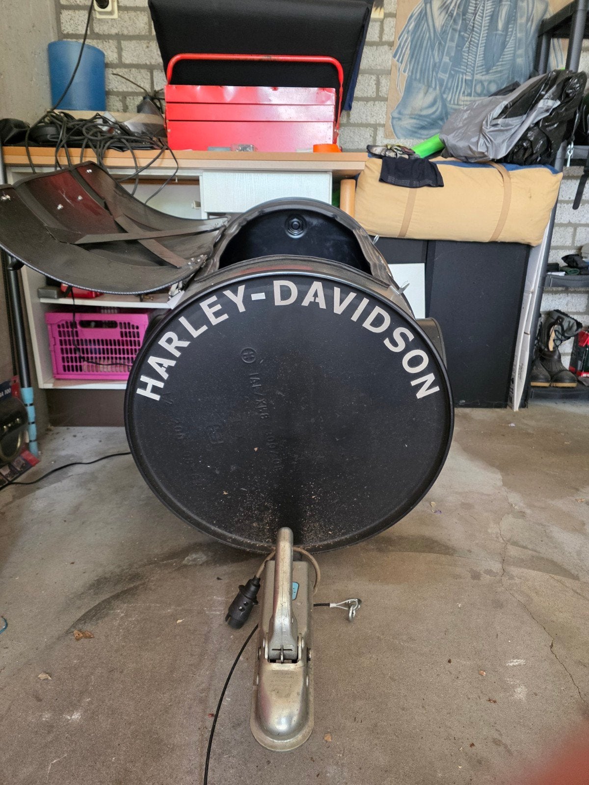 Aanhanger voor motor, Ophalen