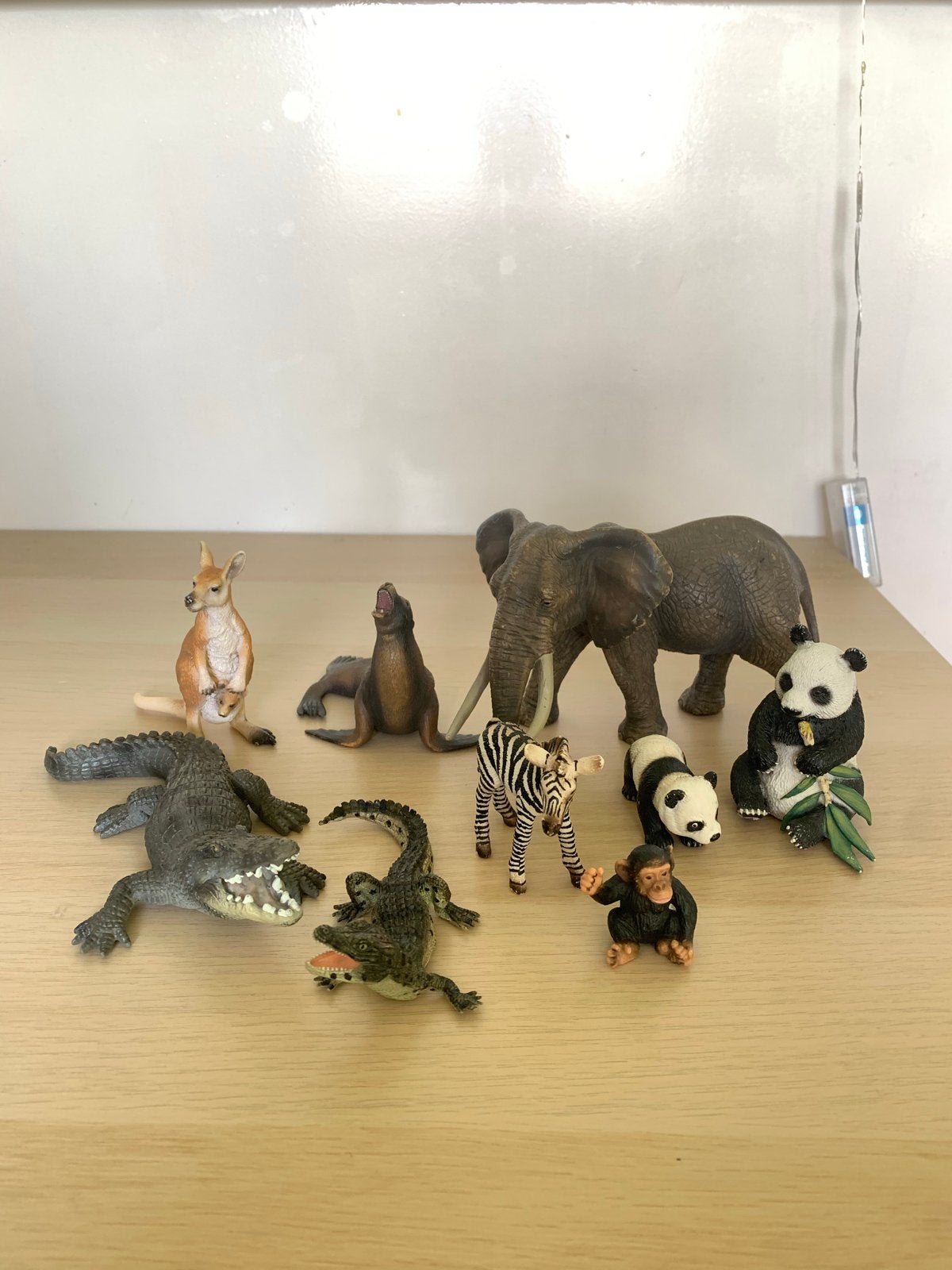 Dierenfiguren set sleigh, Ophalen of Verzenden, Gebruikt, Jongen of Meisje