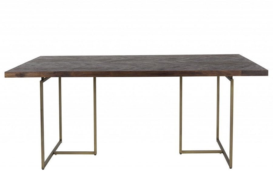 Dutchbone Class eettafel – visgraat – 180  90 cm, Ophalen, Gebruikt, 100 tot 150 cm, 50 tot 100 cm