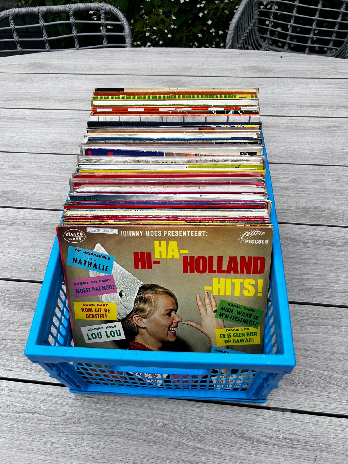 Bak vol lp’s ong. 85 stuks, Ophalen of Verzenden, Zo goed als nieuw, Overige formaten, Levenslied of Smartlap