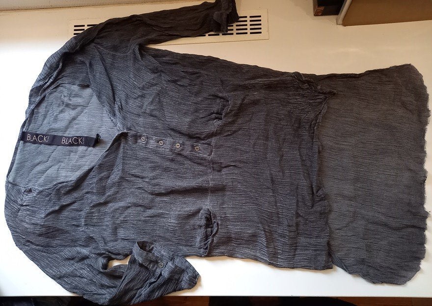 Klaes & Myra's pracht grijs shirt / tuniek, maat 40-44, Verzenden, Maat 42/44 (L), Zo goed als nieuw, Lange mouw