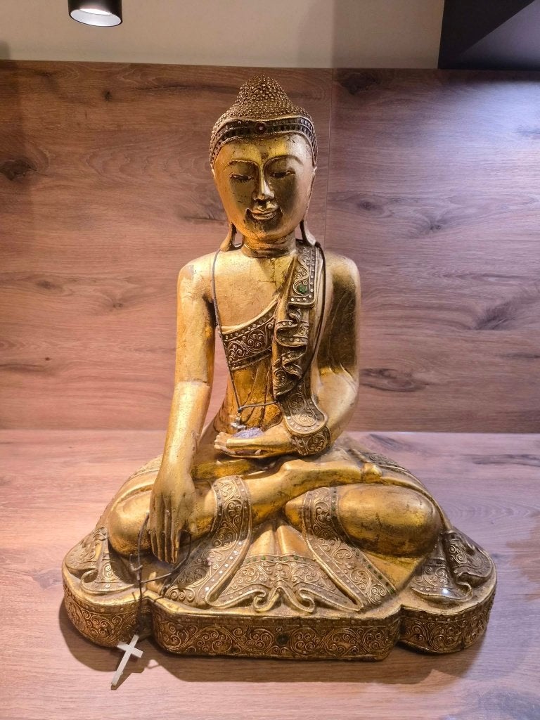 Echte Thaise Boeddha, Zo goed als nieuw, Goud, Gouden accenten, Ophalen
