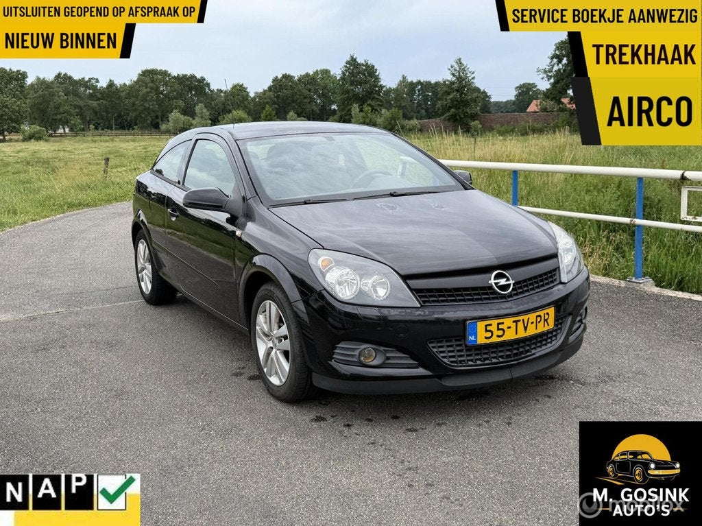 Opel Astra GTC 1.8 Sport Airco trekhaak cruis apk 2027, Auto's, Opel, Bedrijf, Te koop, Astra, ABS, Airbags, Airconditioning, Alarm