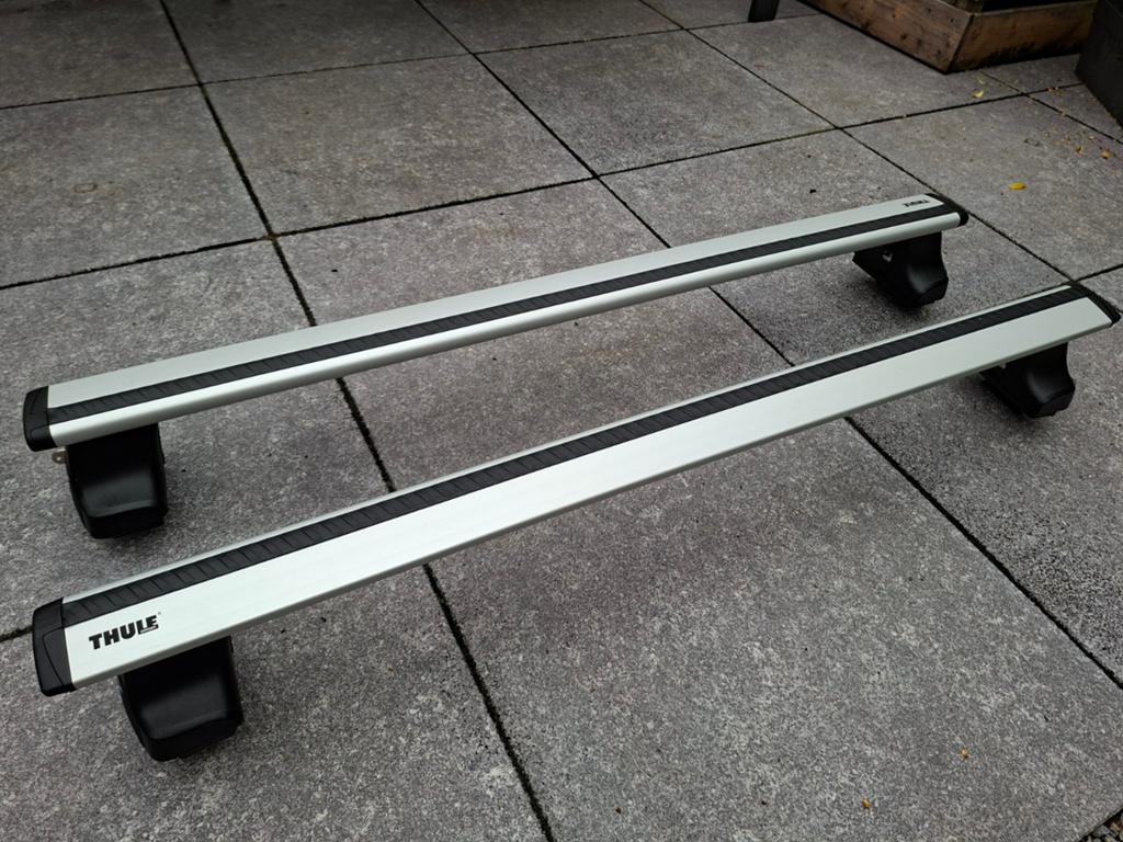 Thule Wingbar Evo dakdragers incl voetenset Thule Rapid 754, Auto diversen, Dakdragers, Zo goed als nieuw, Ophalen