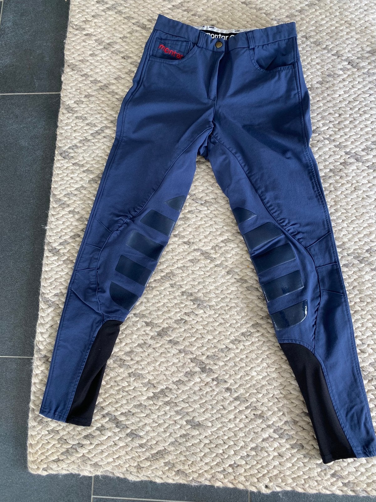 Paardrijbroek Montar  blauw maat 36, Dieren en Toebehoren, Dressuur, Ophalen of Verzenden, Zo goed als nieuw, Montar