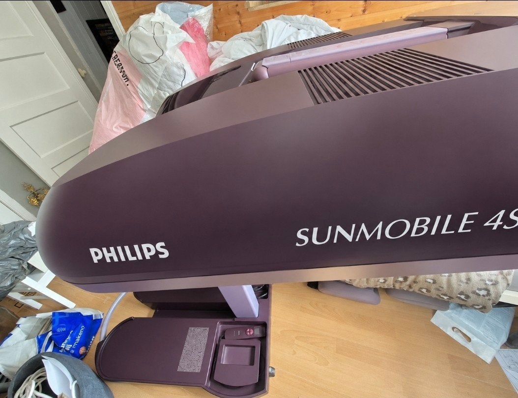 Philips Sunmobile 4S HB 871 Zonnebank - Gebruikt, Witgoed en Apparatuur, Zonnebanken en Gezichtsbruiners, Ophalen, Gebruikt, Zonnebank enkelzijdig