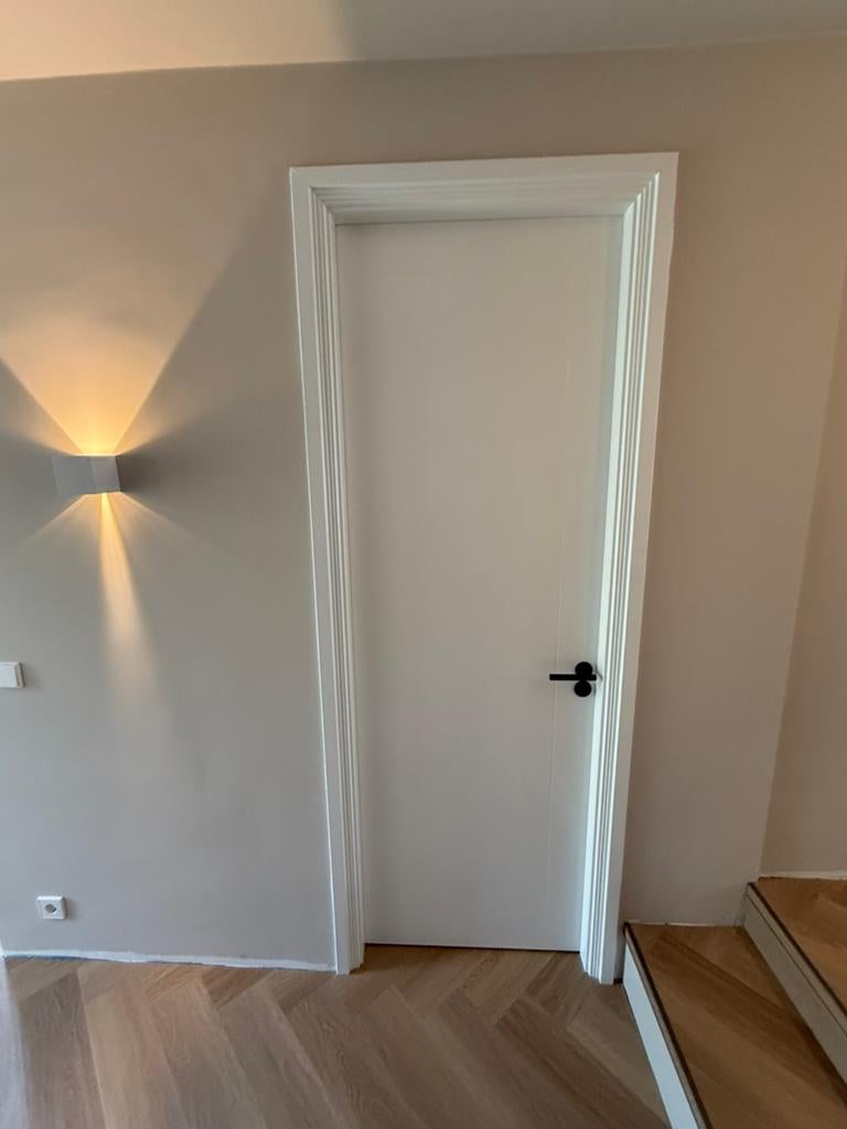 Massieve Swedex binnendeur Ral 9016 afgelakt, Doe-het-zelf en Verbouw, Deuren en Horren, Ophalen, Minder dan 80 cm, Binnendeur