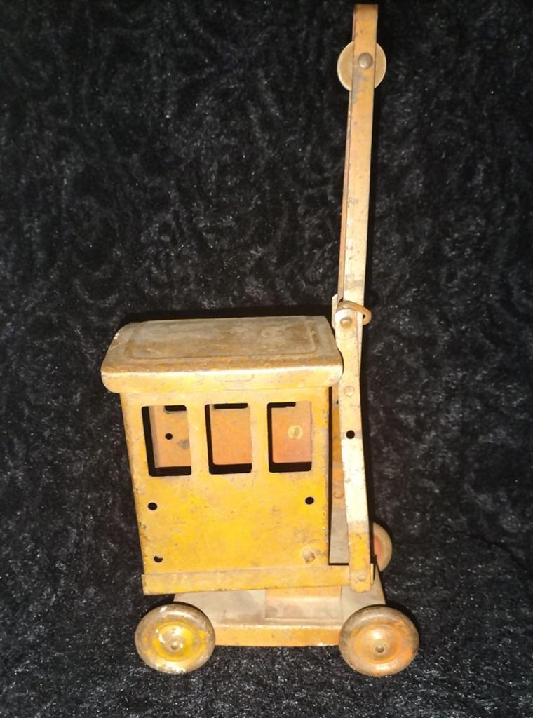 Tri-ang Blikken Hijskraan - Vintage Speelgoed Kraan, Ophalen of Verzenden, Gebruikt