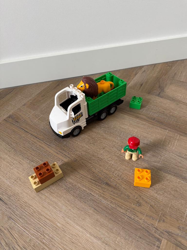 Heel goed vintage Lego Duplo Dierentuin truck auto 6172 set, Ophalen of Verzenden, Zo goed als nieuw, Duplo