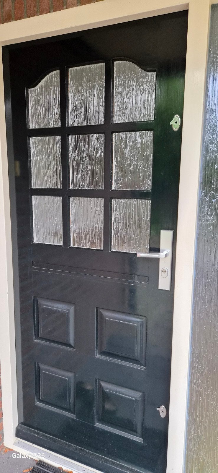 hard houten deur, Doe-het-zelf en Verbouw, Ophalen, Gebruikt, 80 tot 100 cm, Buitendeur
