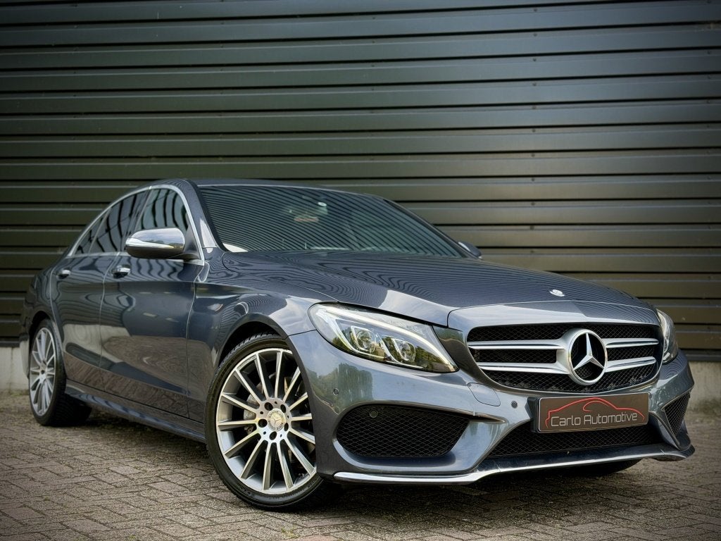 Mercedes-Benz C-Klasse 200 AMG AUT|LEER|MEMORY|CAMERA|KEYLES, Auto's, Mercedes-Benz, Automaat, 730 kg, 4 cilinders, 184 pk