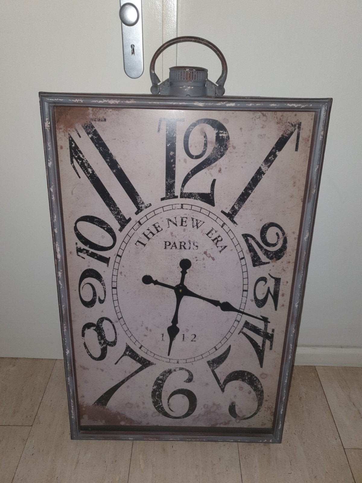 Grote robuuste wandklok, Huis en Inrichting, Woonaccessoires | Klokken, Ophalen of Verzenden, Zo goed als nieuw, Wandklok