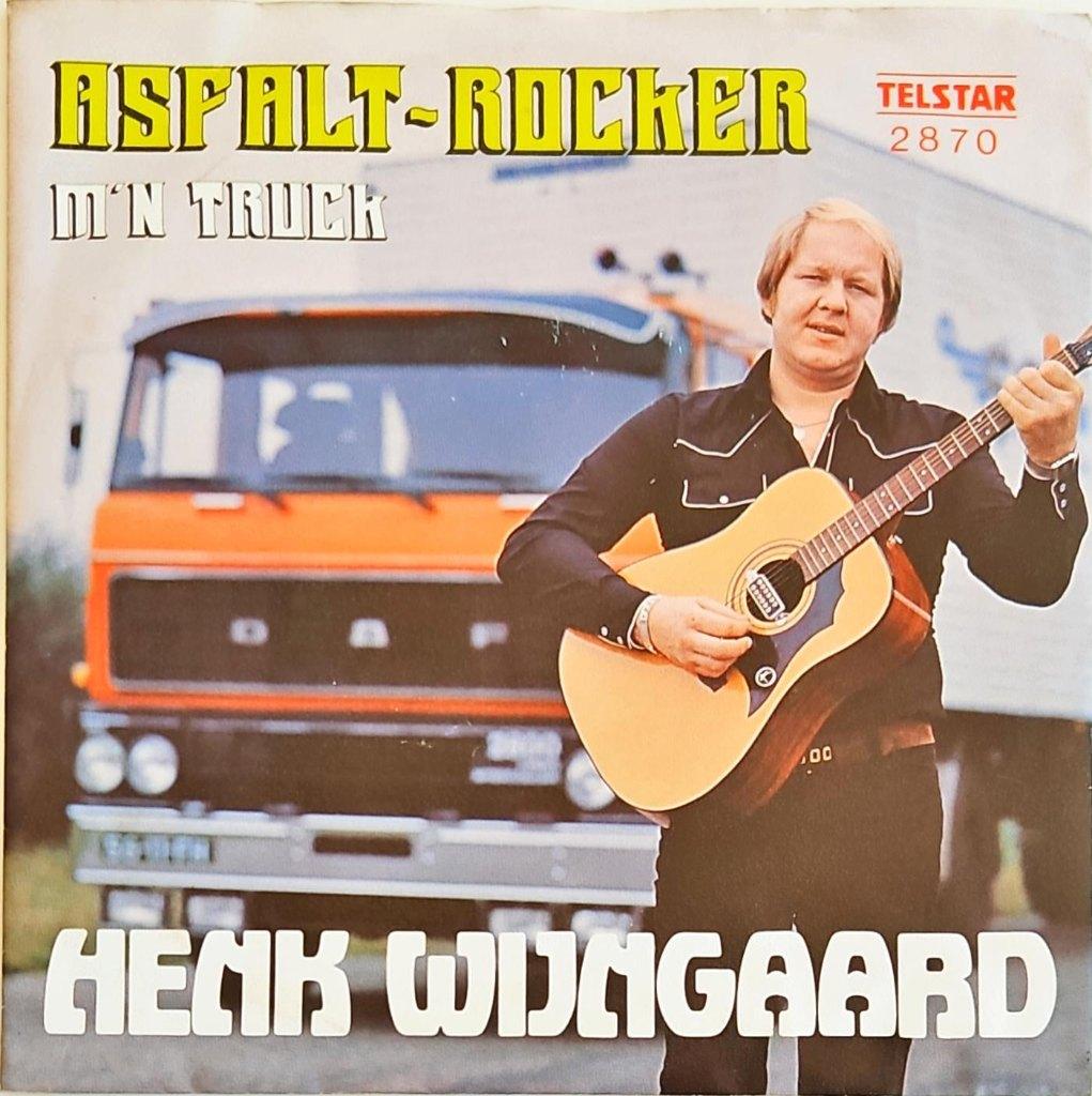 Henk Wijngaard – Asfalt-Rocker, Fotohoes, 7 inch, Ophalen of Verzenden, Zo goed als nieuw