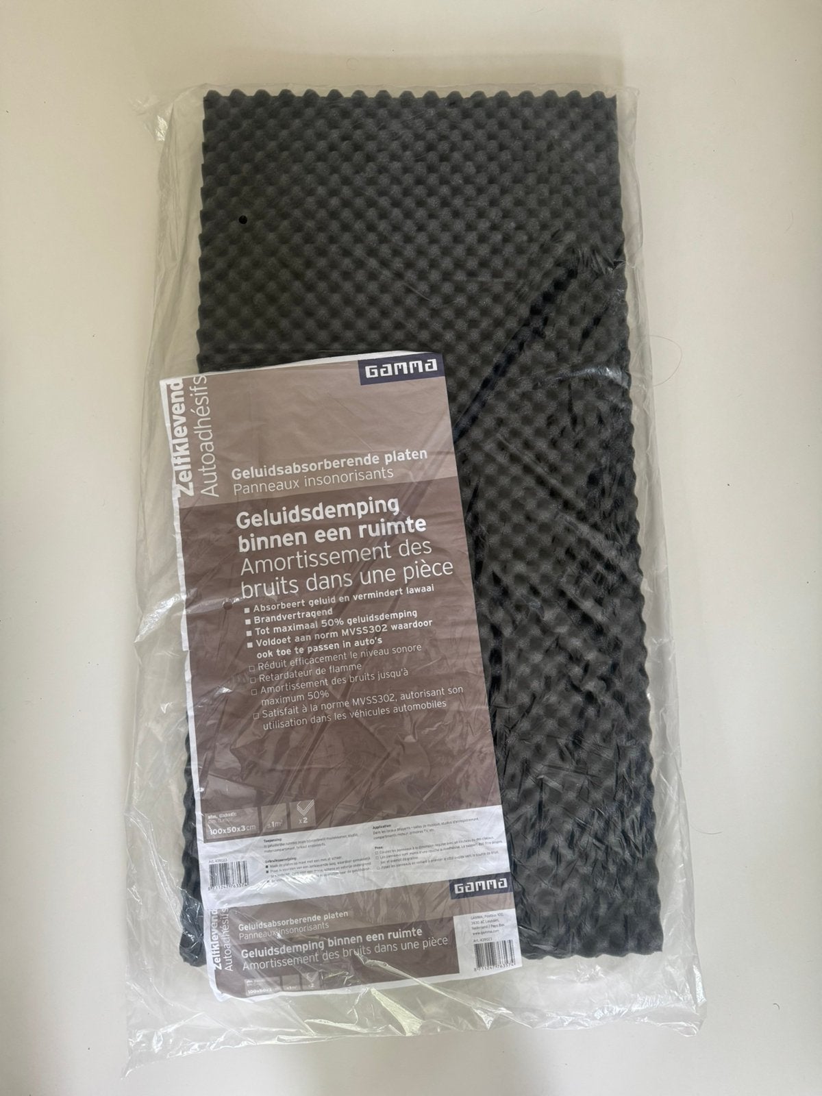 Geluidsabsorberende platen 100x50x3 cm, Ophalen, Nieuw